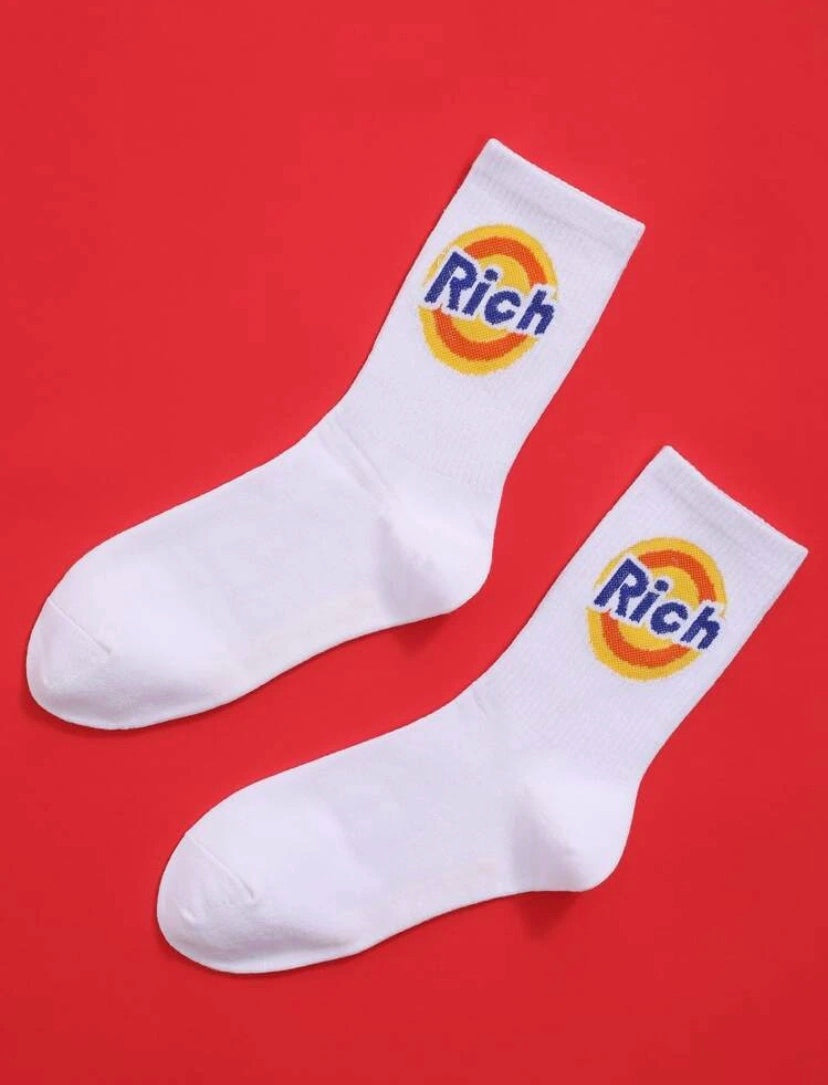 $Rich Money Tide Socks