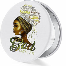 Load image into Gallery viewer, Black Girl Magic Mini Purse Mirror
