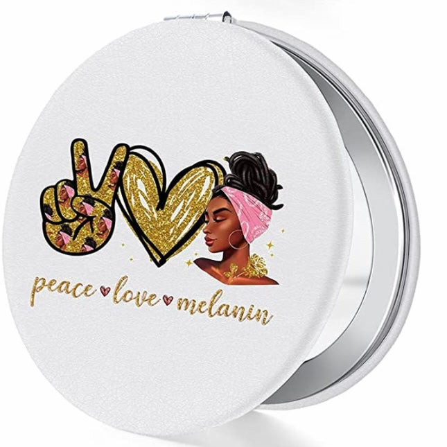 Black Girl Magic Mini Purse Mirror