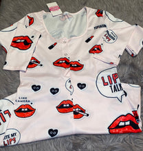 Load image into Gallery viewer, Lip Talk Shorts Onesie

