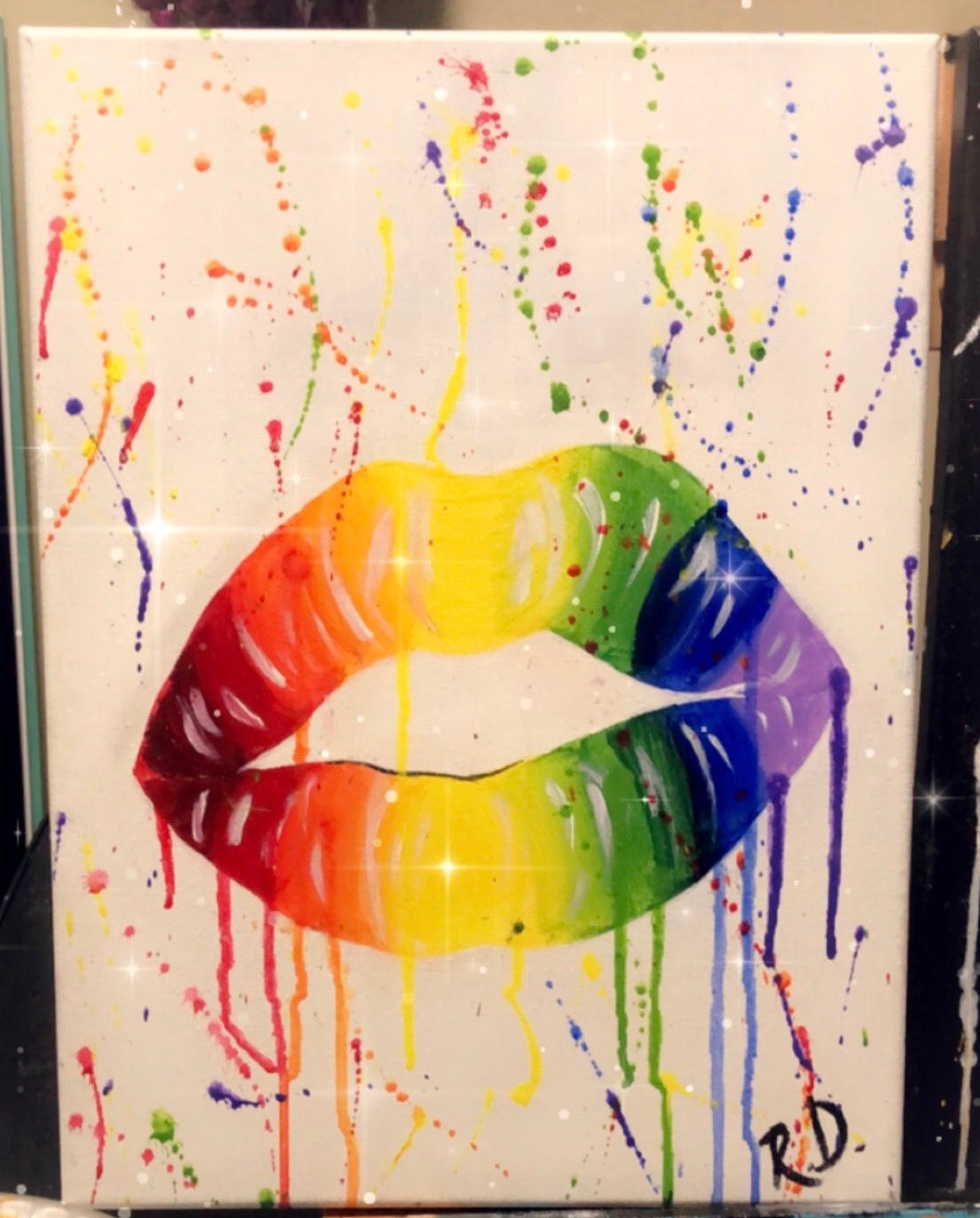 Small Lip Painting