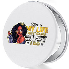 Load image into Gallery viewer, Black Girl Magic Mini Purse Mirror
