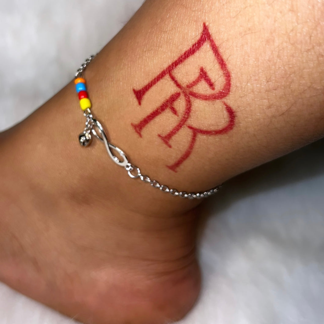 Infinity Rainbow Bell anklet 🔥
